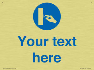 Custom Use Switch Sign